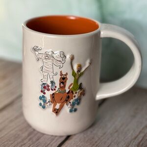 RAE DUNN Scooby-Doo Ceramic Mug with Orange Interior
